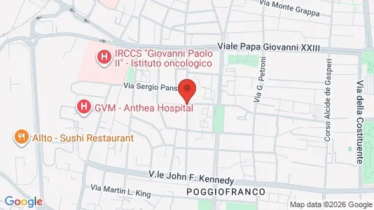 Apartments for rent i Bari - kort over placeringen