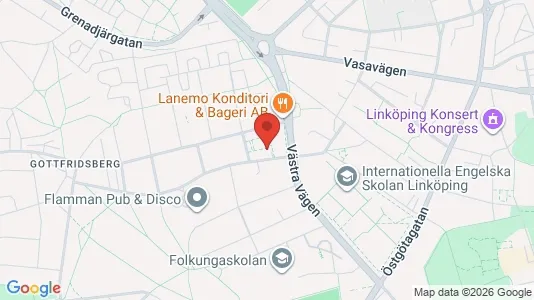 Apartments for rent i Linköping - kort over placeringen