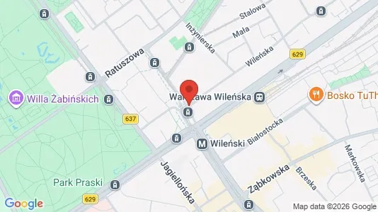 Apartments for rent i Warszawa Praga-Północ - kort over placeringen