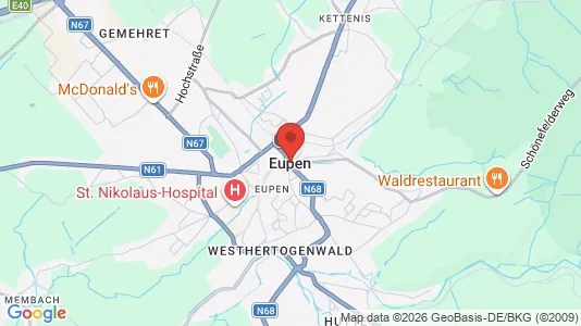 Apartments for rent in Eupen - Photo from Google Street View