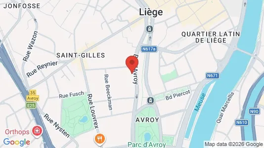 Apartments for rent i Luik - kort over placeringen