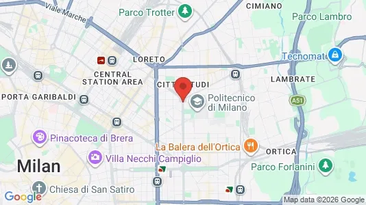 Apartments for rent i Milano Zona 3 - Porta Venezia, Città Studi, Lambrate - kort over placeringen