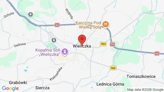 Apartments for rent i Wielicki - kort over placeringen