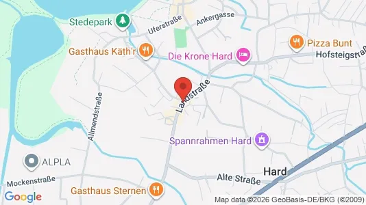 Apartments for rent i Fußach - kort over placeringen