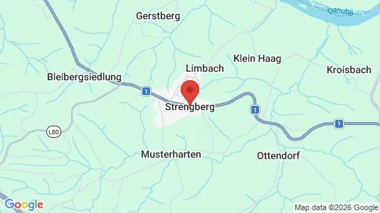 Apartments for rent i Strengberg - kort over placeringen