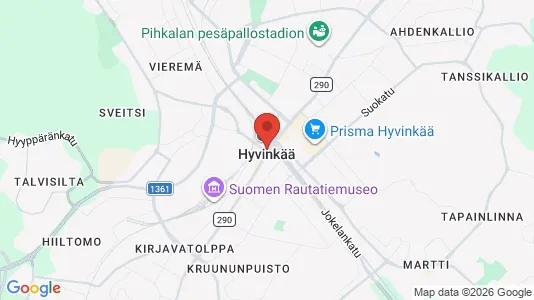 Apartments for rent i Hyvinkää - kort over placeringen