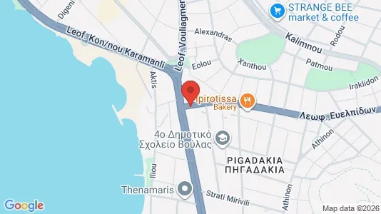 Apartments for rent i Glyfada - kort over placeringen