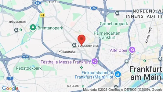 Apartments for rent i Frankfurt Innenstadt II - kort over placeringen