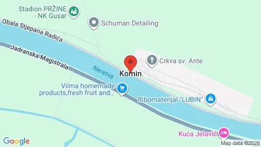 Apartments for rent i Ploče - kort over placeringen