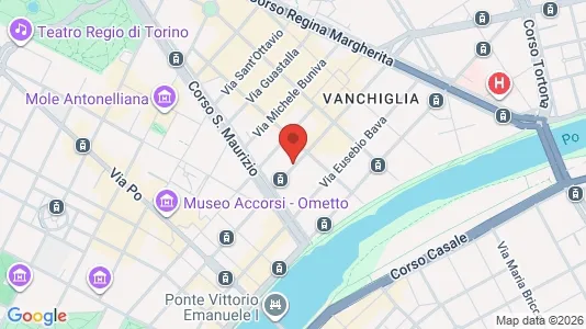 Apartments for rent i Turin - kort over placeringen