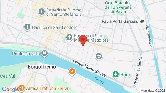 Apartments for rent i Pavia - kort over placeringen