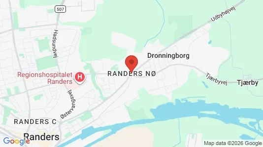 Apartments for rent i Randers NØ - kort over placeringen