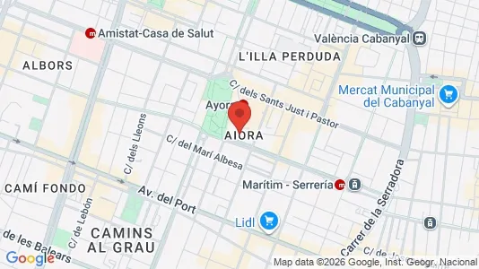 Rooms for rent i Alboraya - kort over placeringen