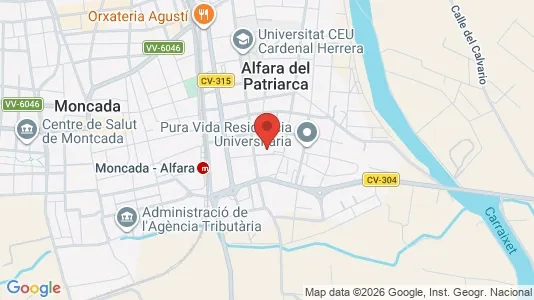 Rooms for rent i Alfara del Patriarca - kort over placeringen