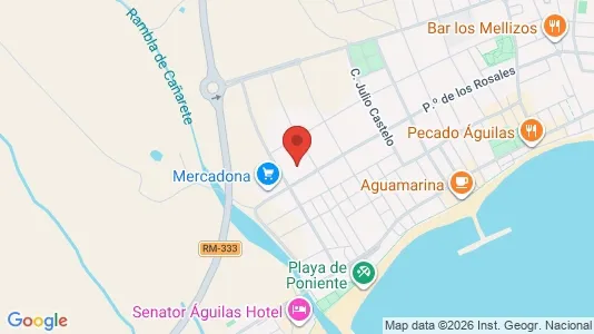 Apartments for rent i Águilas - kort over placeringen