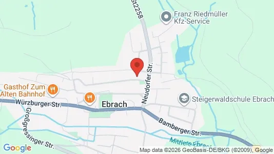 Apartments for rent i Bamberg - kort over placeringen