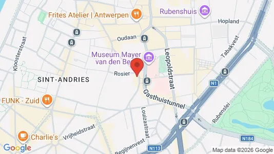 Apartments for rent i Stad Antwerp - kort over placeringen
