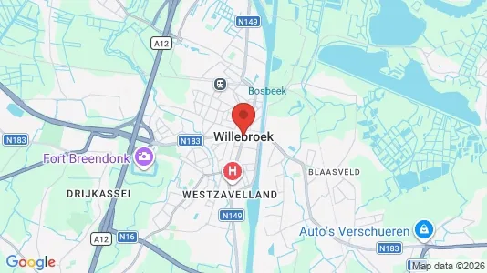 Houses for rent i Willebroek - kort over placeringen