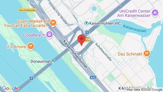 Apartments for rent i Vienna Donaustadt - kort over placeringen