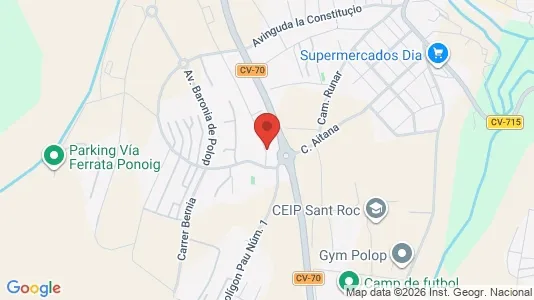 Apartments for rent i Alicante/Alacant - kort over placeringen