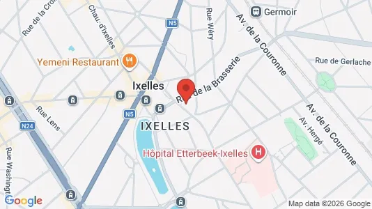 Apartments for rent i Brussels Elsene - kort over placeringen