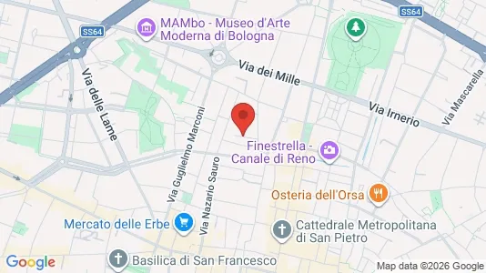 Rooms for rent i Bologna - kort over placeringen