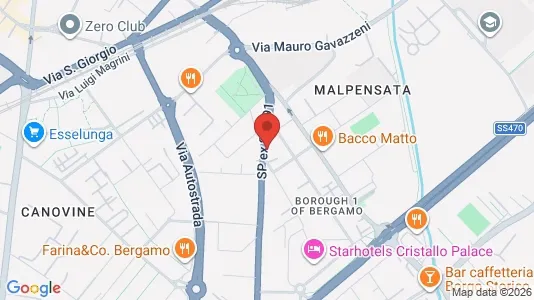 Apartments for rent i Bergamo - kort over placeringen