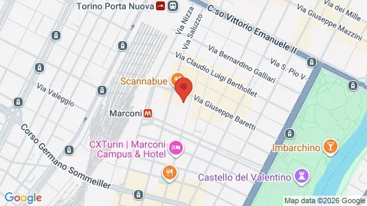 Apartments for rent i Turin - kort over placeringen