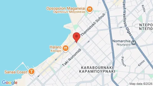 Apartments for rent i Kalamaria - kort over placeringen