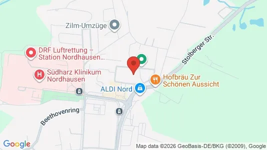 Apartments for rent in Nordhausen - Photo from Google Street View