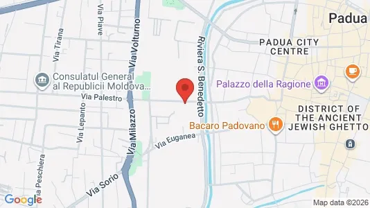 Rooms for rent i Padua - kort over placeringen