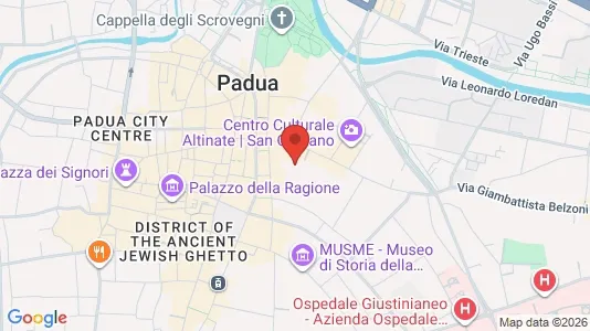 Rooms for rent i Padua - kort over placeringen
