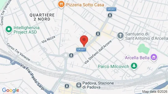 Rooms for rent i Padua - kort over placeringen