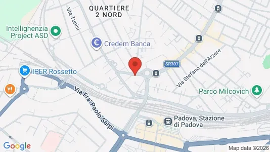 Rooms for rent i Padua - kort over placeringen