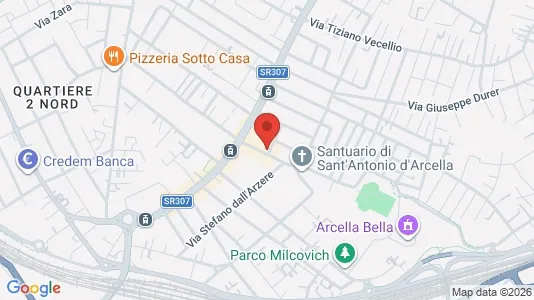 Rooms for rent i Padua - kort over placeringen