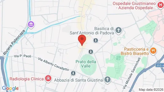 Rooms for rent i Padua - kort over placeringen