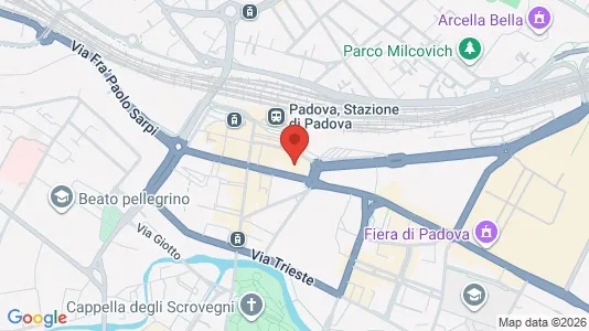 Rooms for rent i Padua - kort over placeringen