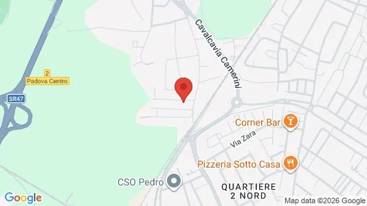 Rooms for rent i Padua - kort over placeringen