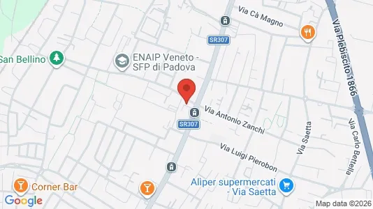 Rooms for rent i Padua - kort over placeringen