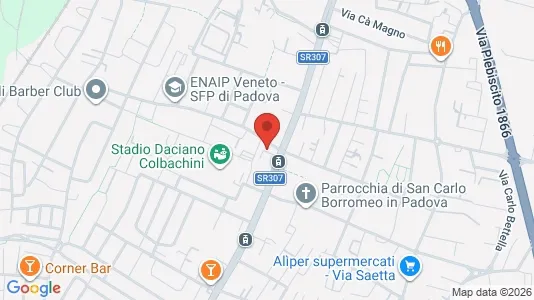Rooms for rent i Padua - kort over placeringen
