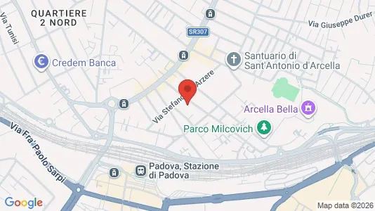Rooms for rent i Padua - kort over placeringen