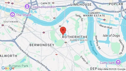 Apartments for rent i London SE16 - kort over placeringen