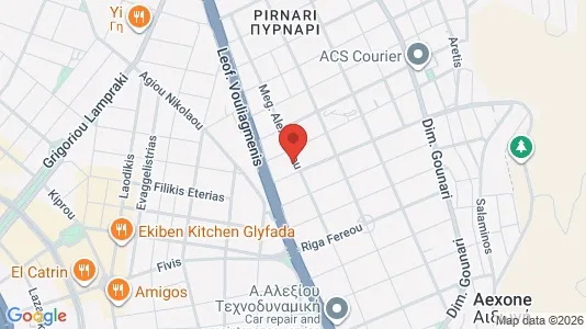 Apartments for rent i Glyfada - kort over placeringen