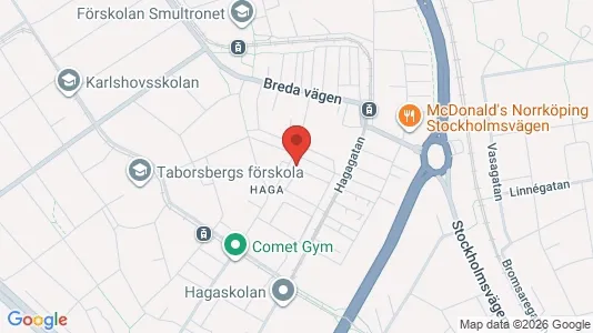 Apartments for rent i Norrköping - kort over placeringen