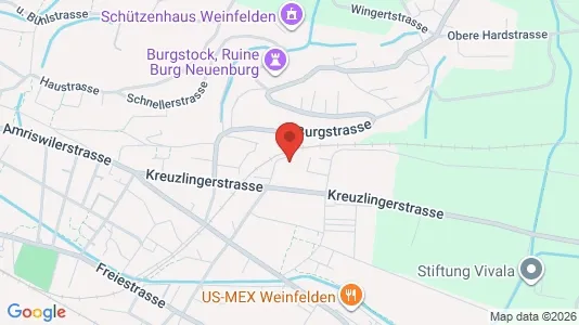 Apartments for rent i Weinfelden - kort over placeringen