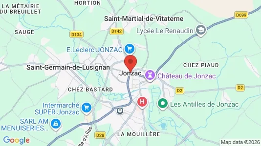 Apartments for rent in Jonzac - Photo from Google Street View