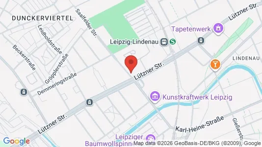 Apartments for rent i Leipzig - kort over placeringen