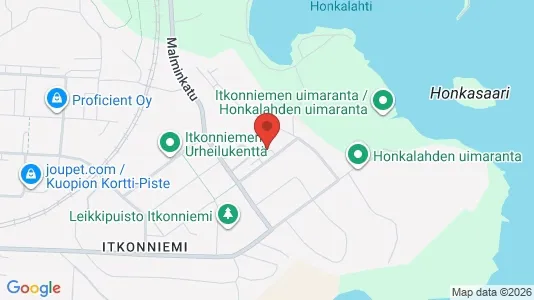 Apartments for rent i Kuopio - kort over placeringen