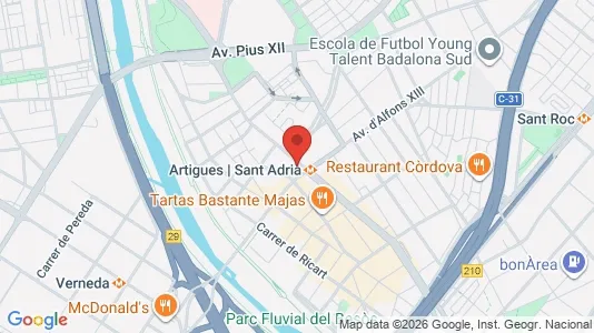 Apartments for rent in Badalona - Photo from Google Street View