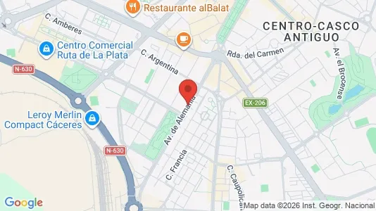 Apartments for rent in Cáceres - Photo from Google Street View